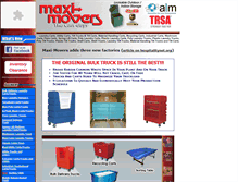 Tablet Screenshot of maxi-movers.com
